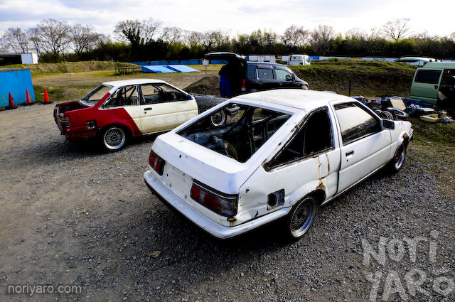Here's another couple of contenders for the title of Most Busted AE86 Drift